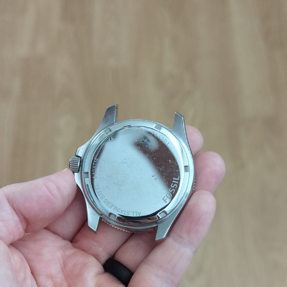 Fossil Silver Watch with Yellow Dial - Picture 2 of 2